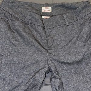 Gray straight leg pants